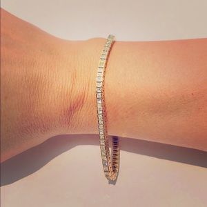 5 carat diamond tennis bracelet yellow gold